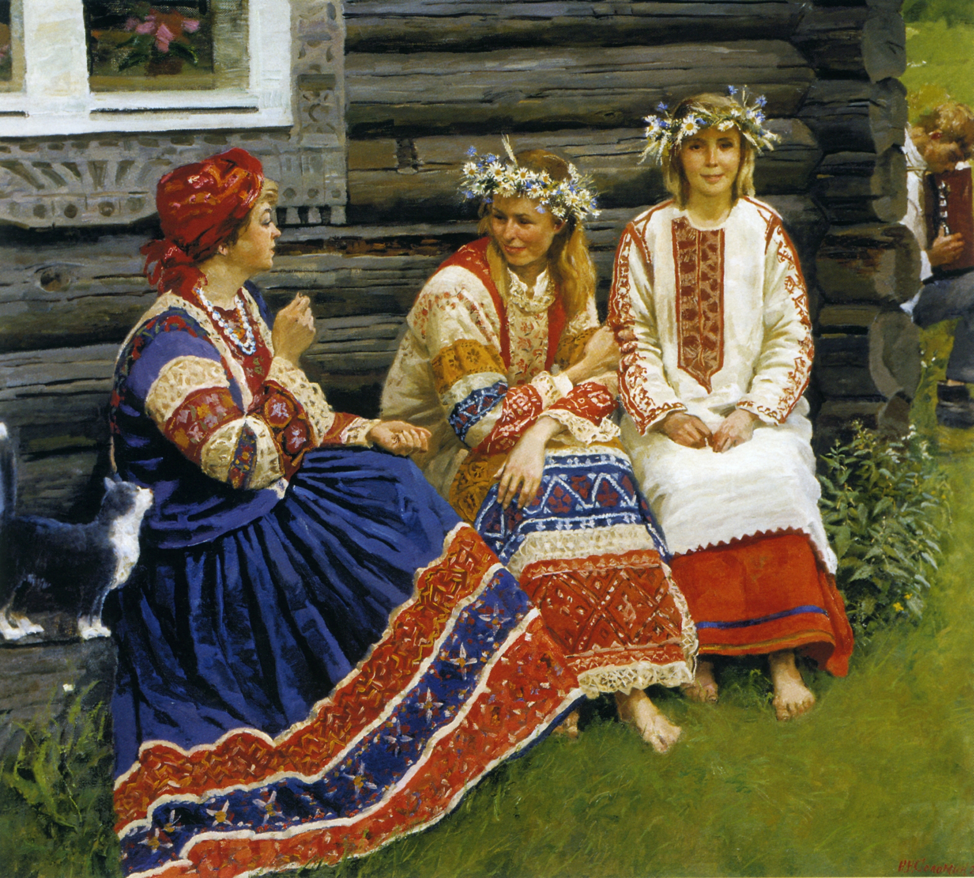 Русские народные композиции. Традиционная народная культура. Традиционная русская одежда. Русский народный костюм.