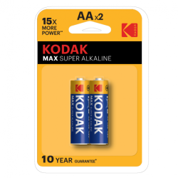 Батарейки Kodak LR6-2BL MAX SUPER (AA) basic - 2 штуки