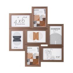 Фоторамка Geometric на 7 фотографий, бронзовая