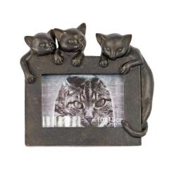 Фоторамка Кошки 10 х 15, коричневая
