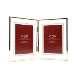 Фоторамка Fotografia 5053/2G двойная 15х21, золотистая
