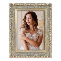 Фоторамка ZEP Valbonne 10x15, серая с позолотой