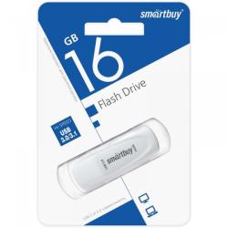 Флэш-диск Smartbuy, 16 Гб, белая